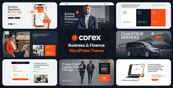 Corex – Finance & Business Investment WordPress Theme