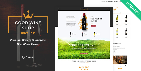 Good Wine – Vineyard & Winery Shop WordPress Theme
