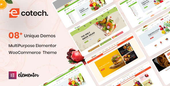 Ecotech – Organic, Food, Multipurpose WooCommerce Theme (RTL Supported)