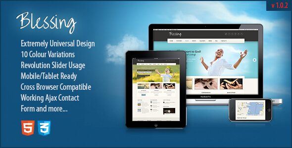 Blessing – Responsive Church & Charity Site Template