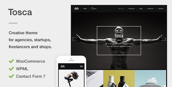 Tosca – A Fresh Creative Portfolio & Ecommerce WordPress Theme