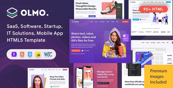 OLMO – Software & SaaS HTML5 Template