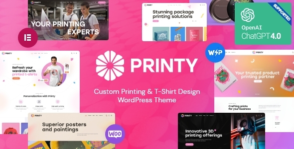 Printy – Print Shop & Printing Company WordPress Theme