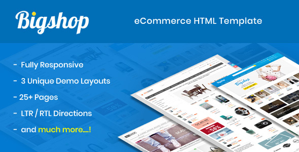 Bigshop – eCommerce HTML Template