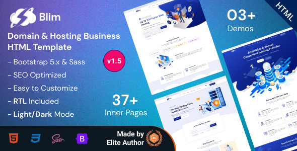 Blim – Domain & Hosting Business Bootstrap 5 Template