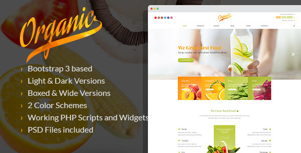 Organic – Farming and Agriculture HTML Template