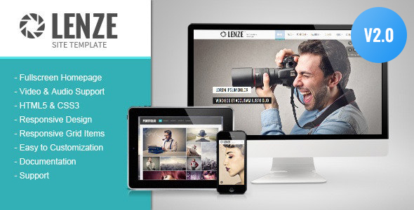 Lenze – Portfolio Photography HTML Template