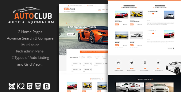 Auto Club – Responsive Car Dealer Joomla Template