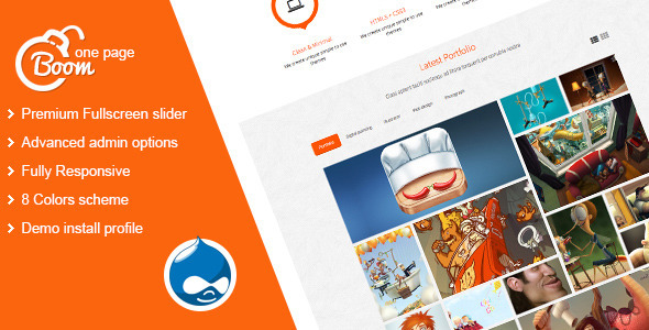 Boom – Responsive Onepage Drupal Theme