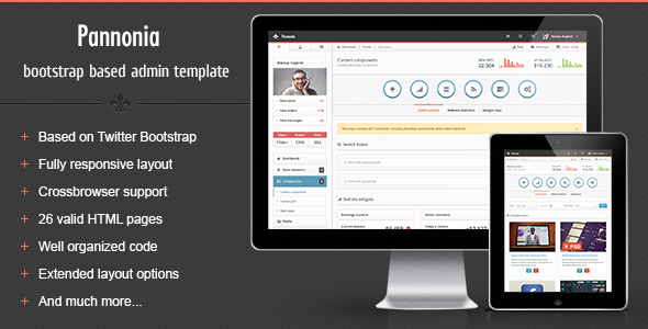 Pannonia – fully responsive admin template
