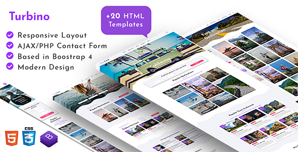 Turbino  – Tour & Travel Listing HTML Template