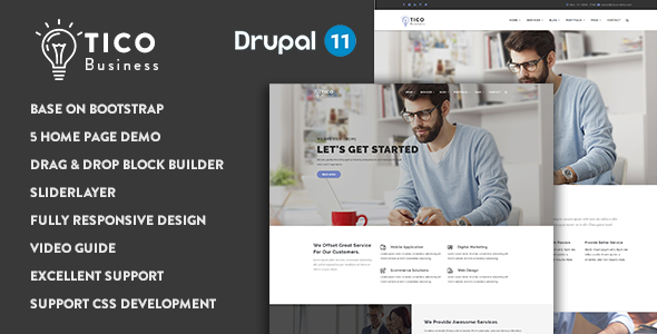 Tico – Responsive Business Drupal 11 Theme