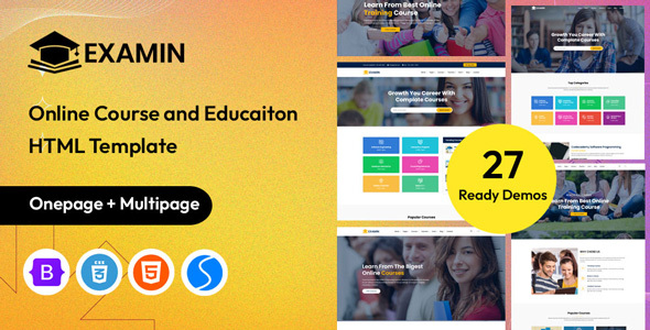 Examin – Education & Online Course HTML Template
