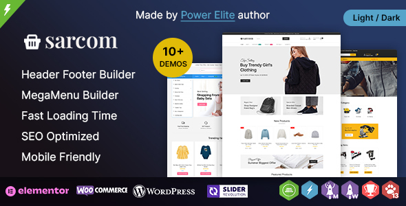 Sarcom WP – Elementor Multi-purpose WooCommerce Theme