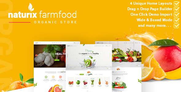 Naturix – Organic Store Woocommerce Theme with Drag n Drop Page Builder