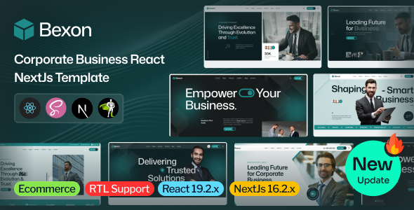 Bexon – Corporate Business React NextJs Template