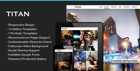 Titan – Photography WordPress