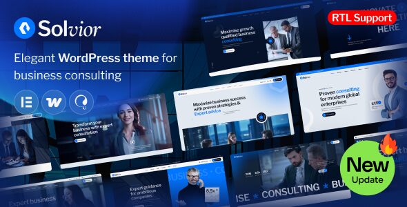 Solvior - Business Consulting WordPress Theme.