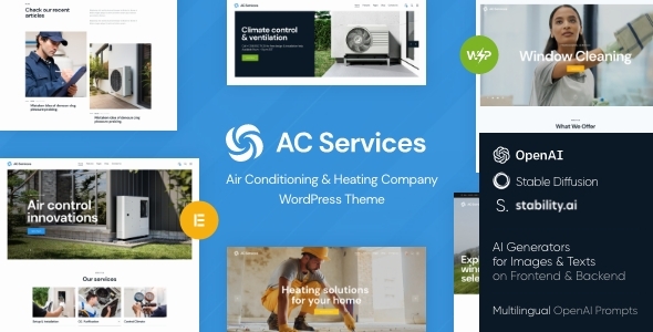 AC Services – HVAC, Air Conditioning & Heating Company WordPress Theme