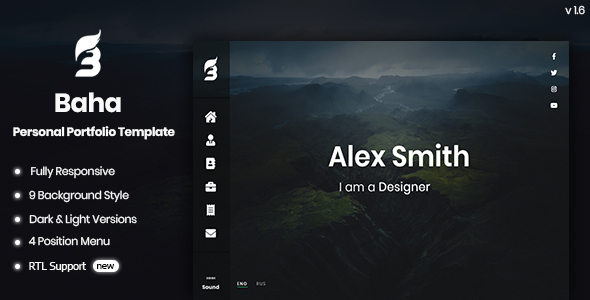 Baha – Personal Portfolio Template