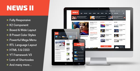 News II – Responsive News/Magazine Joomla Template