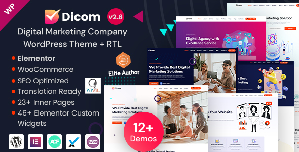 Dicom – IT Startup, SEO Agency & Digital Marketing WordPress Theme