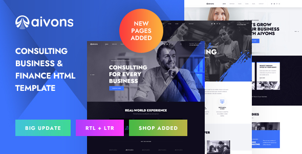 Aivons – Business Consulting HTML Template