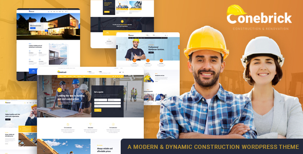 Conebrick – Building Construction Factory WordPress Theme