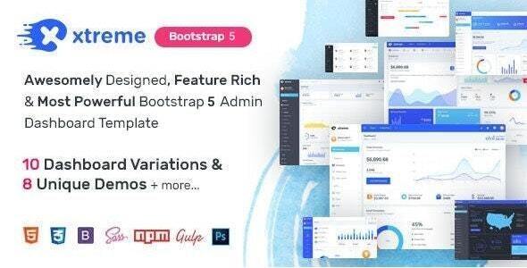 Xtreme Admin – Powerful Bootstrap 5 Dashboard Template