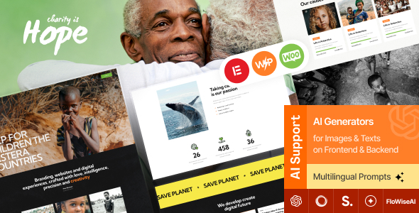 Hope – Non-Profit, Charity & Donations WordPress Theme + RTL