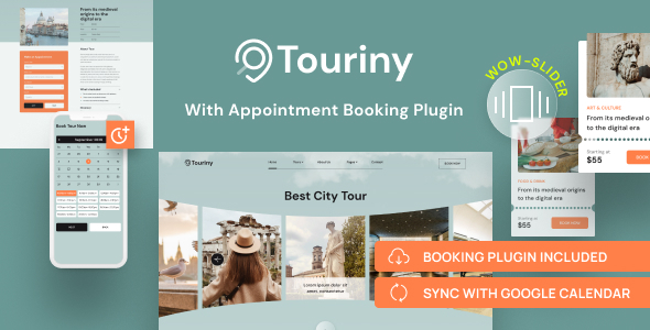 Tour & Travel Booking WordPress Theme – Touriny