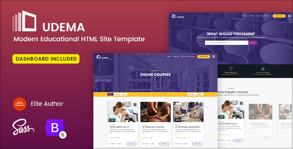 Udema – Educational Site Template