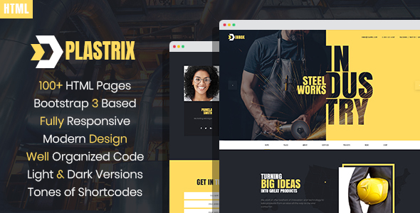 Plastrix – Industrial Company HTML Template
