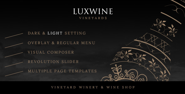Luxwine – Wine WordPress Theme