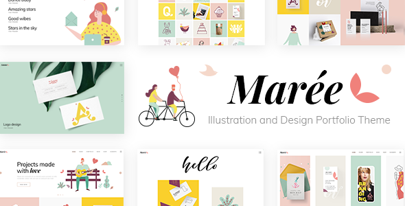 Marée – Illustration and Design Portfolio WordPress Theme