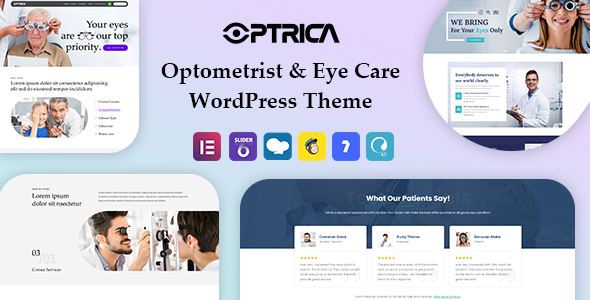 Optrica – Optometrist & Eye Care WordPress Theme