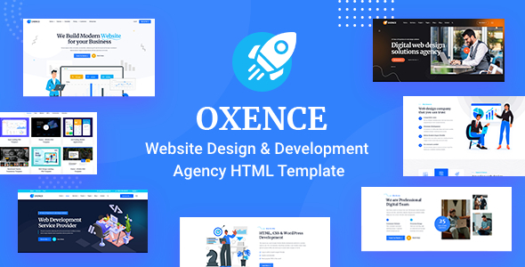 Oxence – Web Design Agency HTML Template
