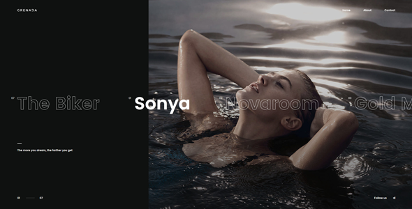 Grenada – Creative HTML Ajax Portfolio Showcase Slider Template
