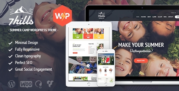 SevenHills – Hiking Summer Camp Children WordPress Theme