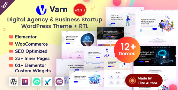 Varn – SEO & IT Marketing Agency Portfolio WordPress Theme