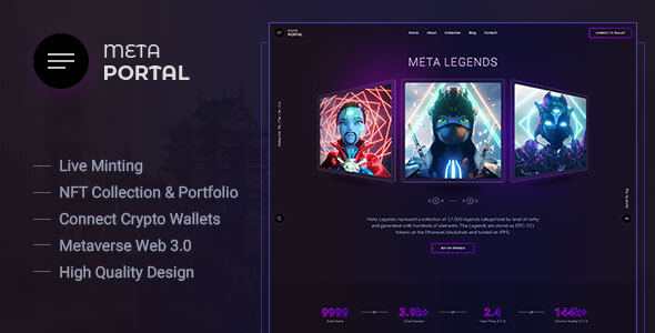 MetaPortal – NFT Portfolio and Landing Page