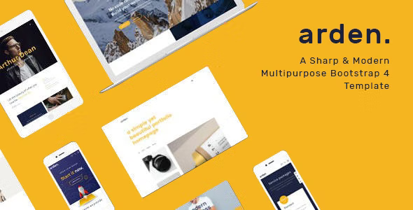 Arden – Multipurpose Multiple Pages HTML Template