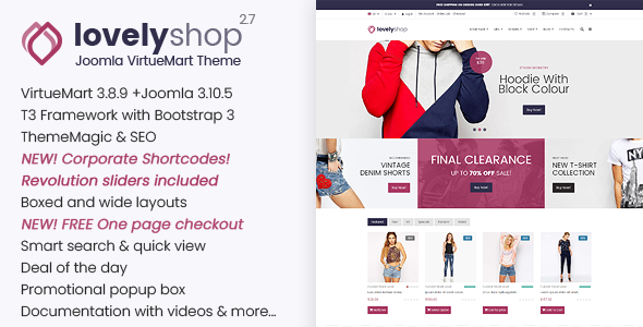 LovelyShop – Responsive Multipurpose VirtueMart Theme