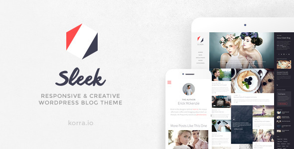 Sleek – Responsive & Creative WordPress Blog Theme