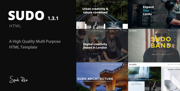 Sudo – High Quality Multipurpose HTML template