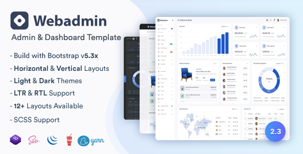 Webadmin – Responsive Admin Dashboard Template