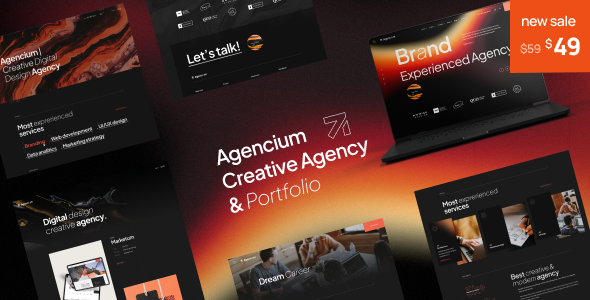 Agencium – Creative Agency & Portfolio WordPress Theme