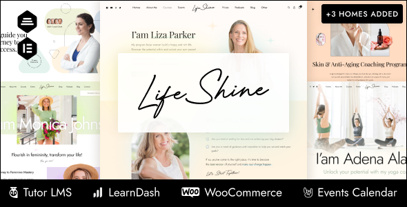 LifeShine – Coaching Online Courses WordPress Theme