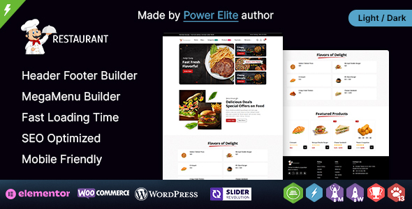 Restaurant WP – Responsive WooCommerce Theme