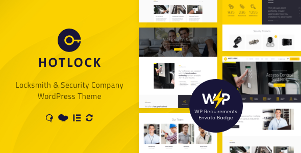 HotLock – Locksmith & Security Systems WordPress Theme + RTL
